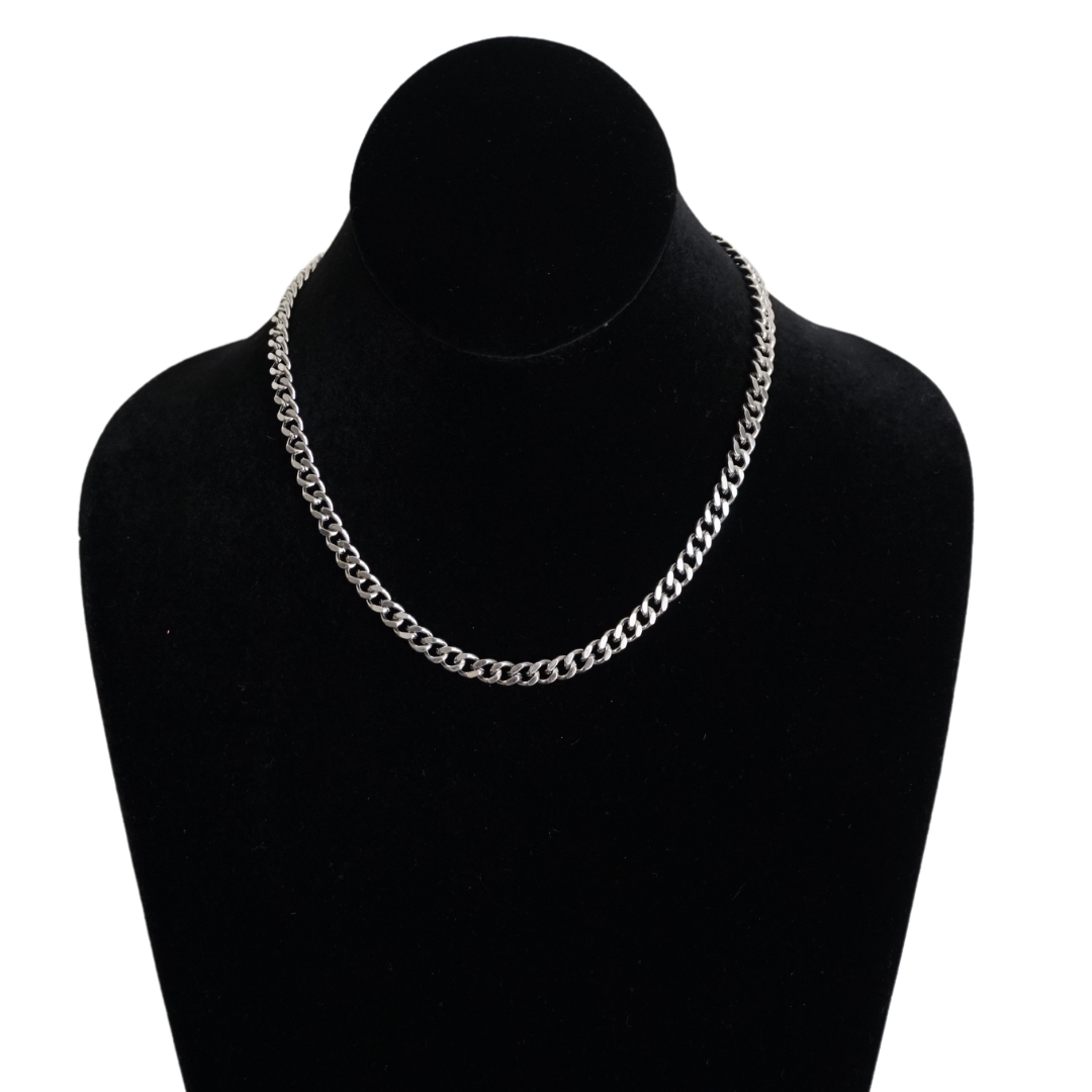 Silver Curb Chain