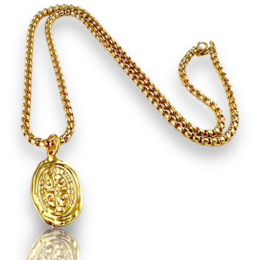 Religious Coin Necklace