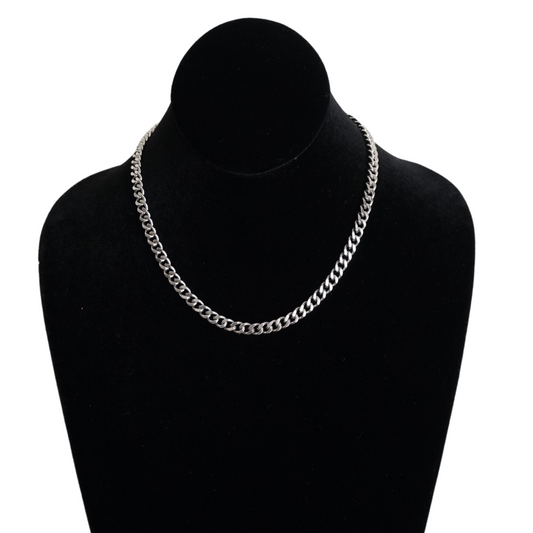 Silver Curb Chain