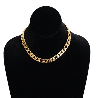 Gold Thick Figaro Chain