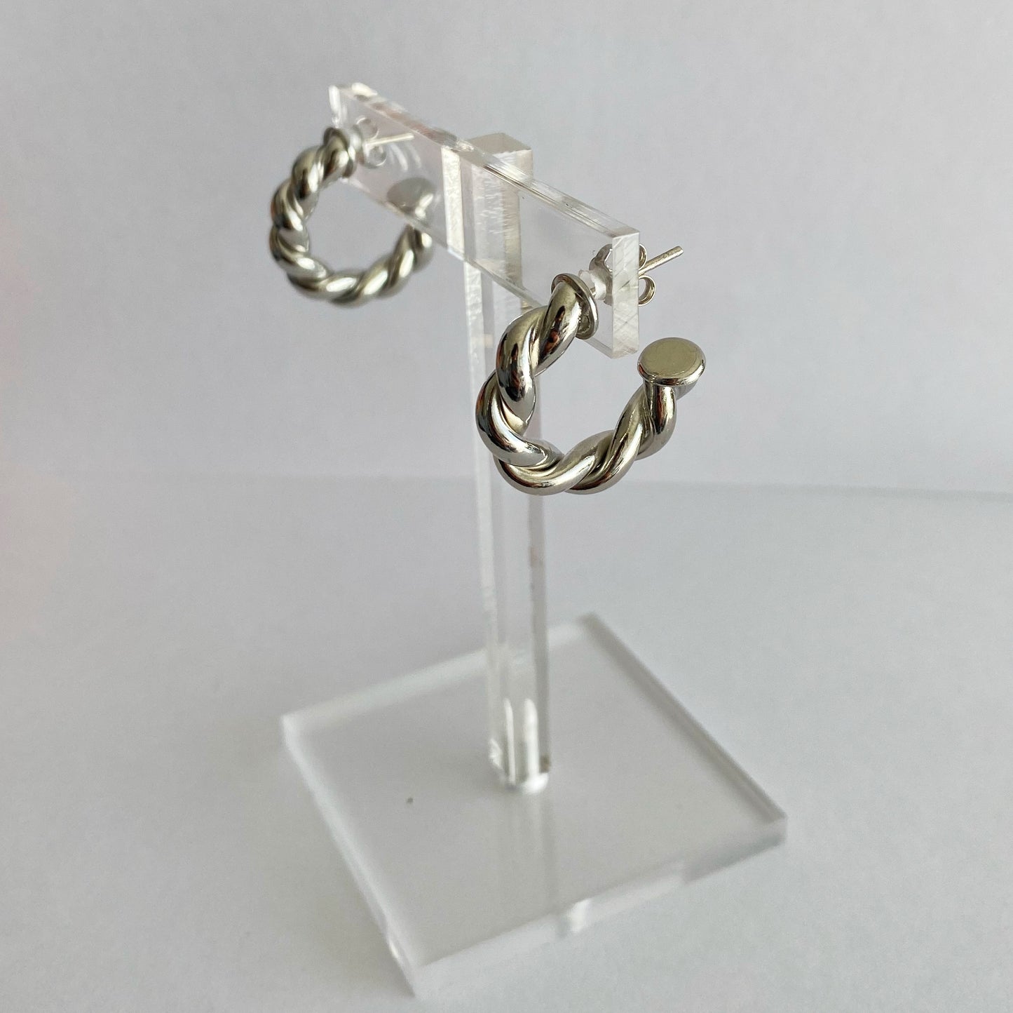 Twisted Hoops [silver]