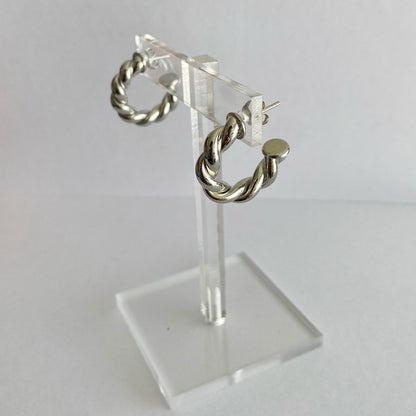 Twisted Hoops [silver]
