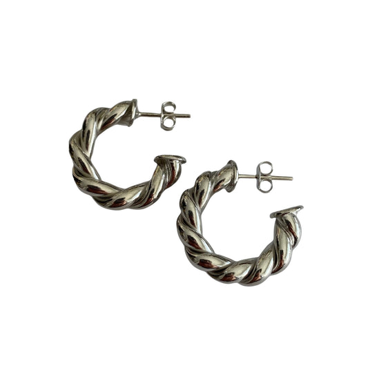 Twisted Hoops [silver]