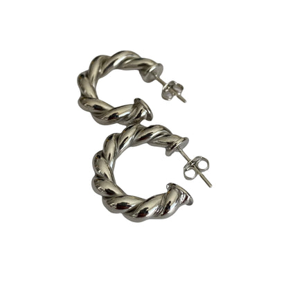 Twisted Hoops [silver]